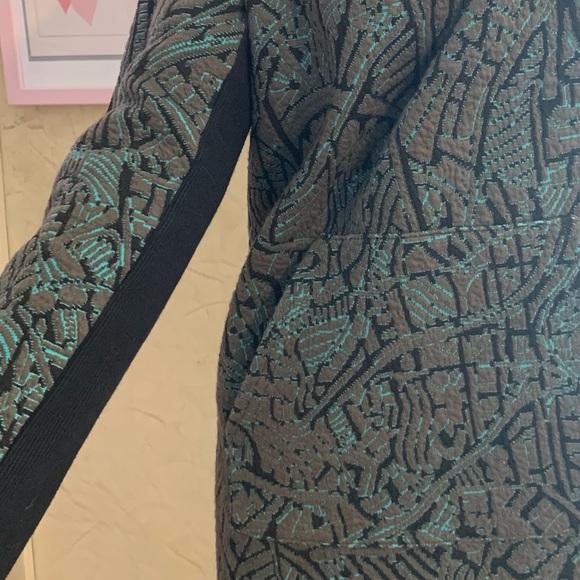 TONIA DEBELLIS  CowlNeck LongTunic Stylepullover jacket blue/brown/black… - Picture 4 of 11